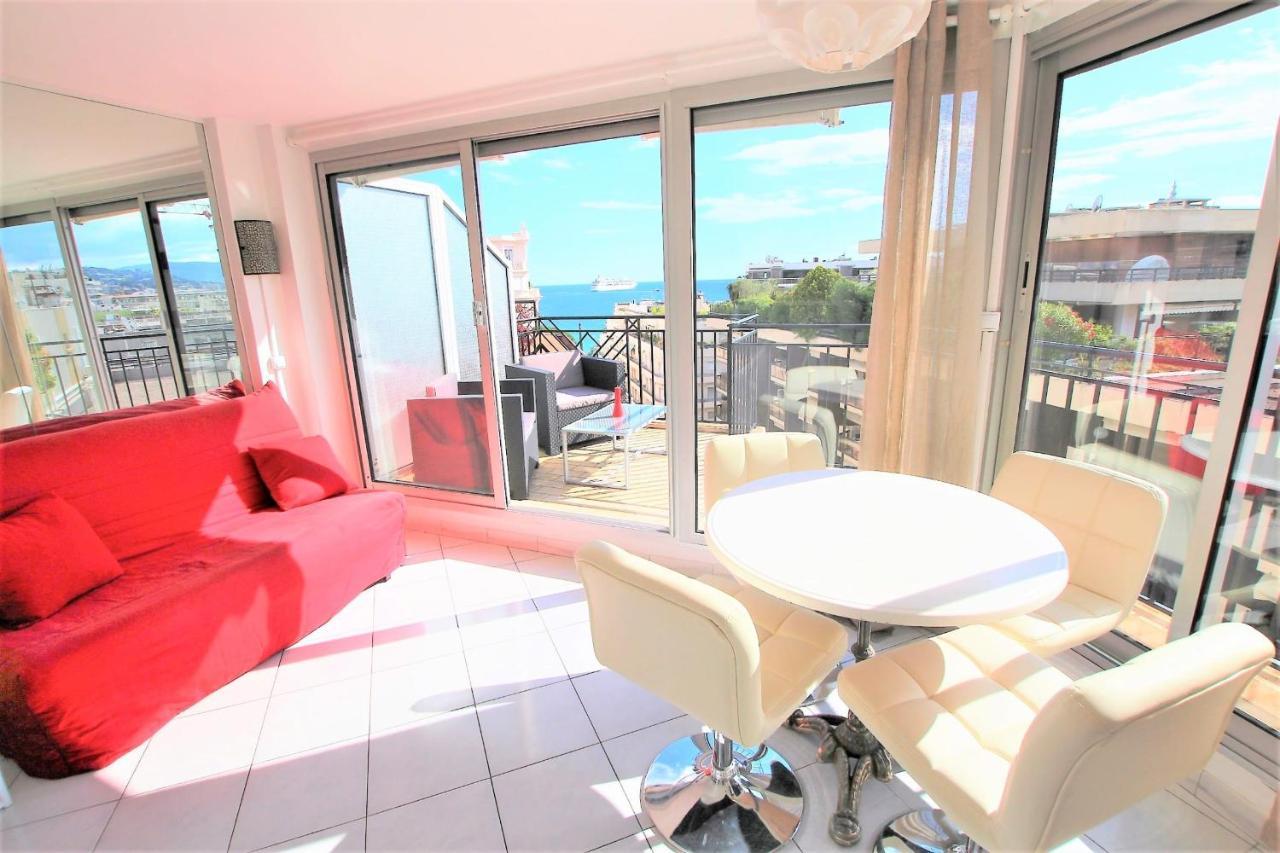 Nice Apartment Last Floor With Terrace And Clear View On The Sea Cannes Eksteriør billede